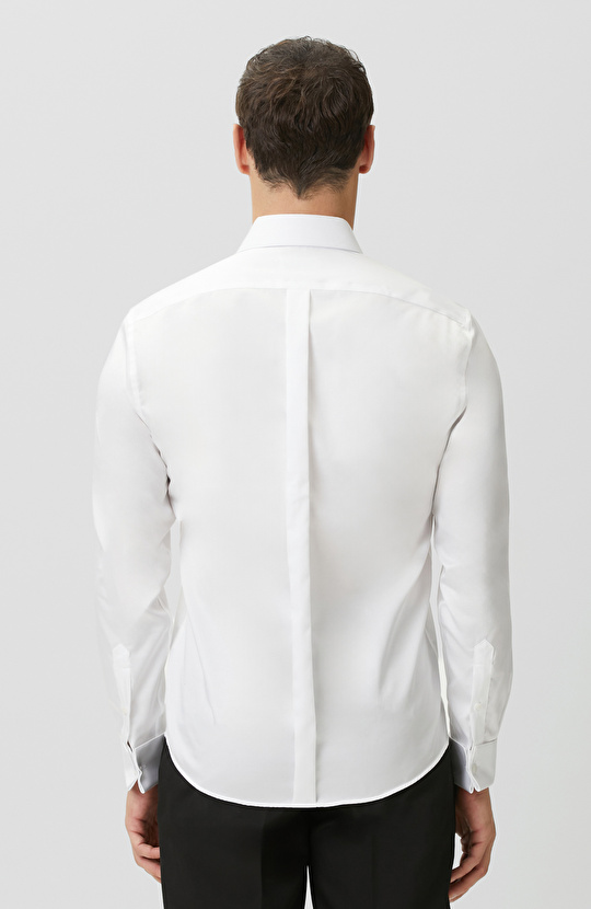 Non-Iron Beyaz Smokin Gömlek