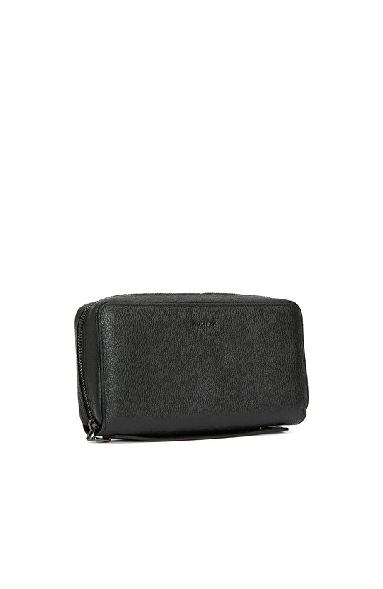 Kahverengi Erkek Deri Clutch