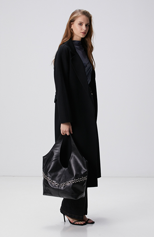 Siyah Kadın Deri Çanta