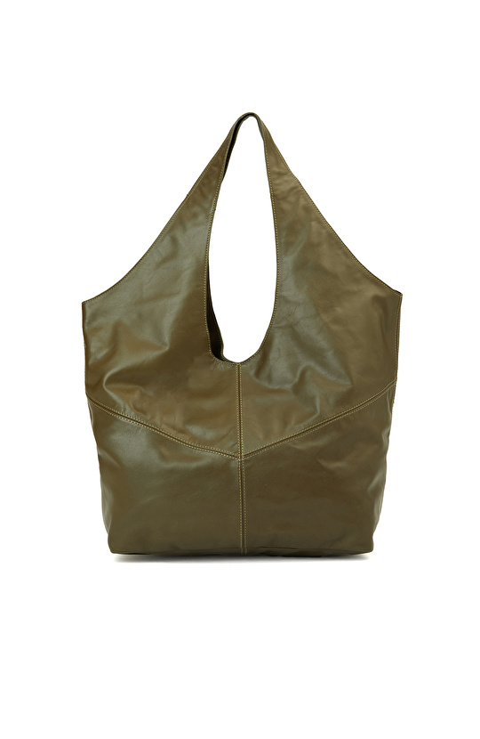 Haki Kadın Deri Çanta