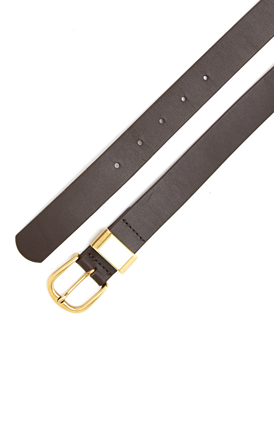 Kahverengi Kadın Deri Kemer