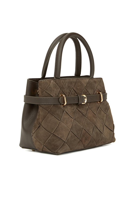 Antrasit Kadın Süet Çanta