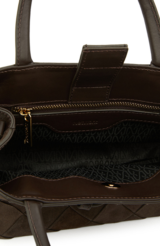 Antrasit Kadın Süet Çanta