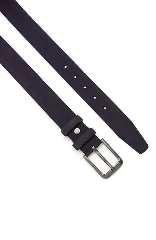 Lacivert Erkek Deri Kemer