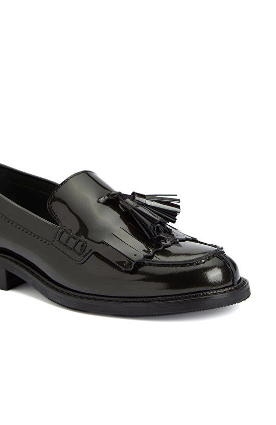 George Hogg for NetWork Haki Kadın Deri Loafer