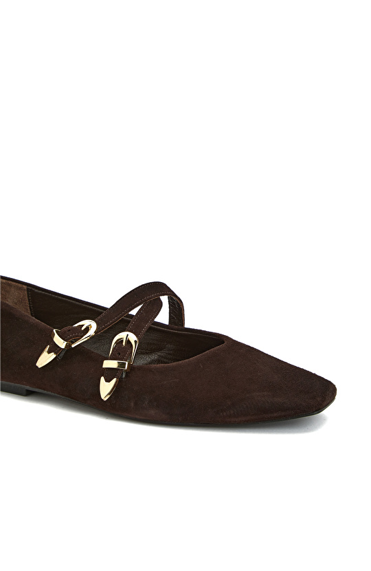 Acı Kahve Kadın Süet Babet