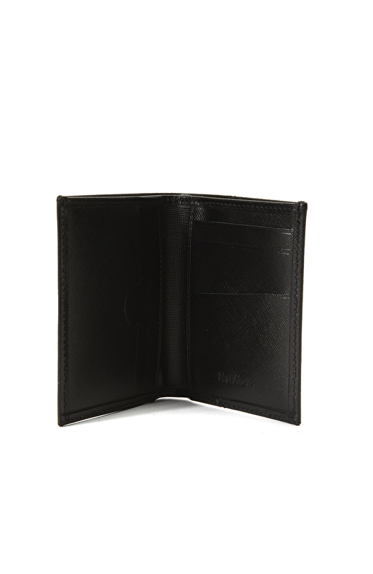 Siyah Erkek Deri Kartlık