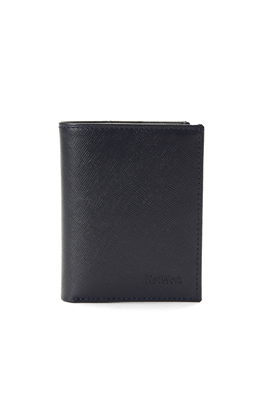 Lacivert Erkek Deri Kartlık