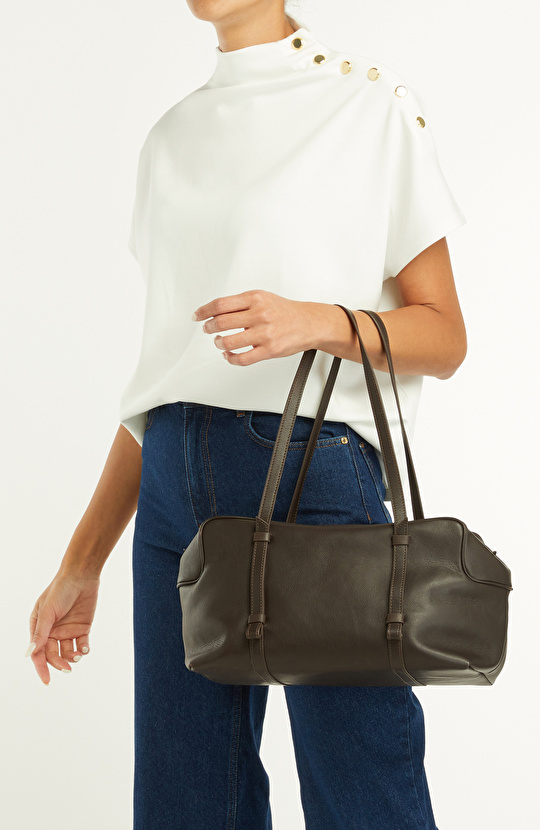 Kahverengi Kadın Deri Çanta