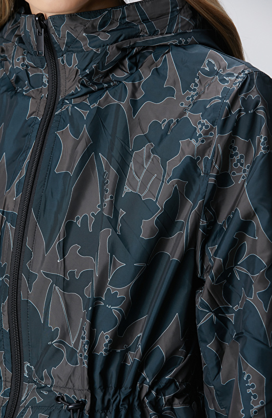 Siyah Kapüşonlu Çift Taraflı Mont