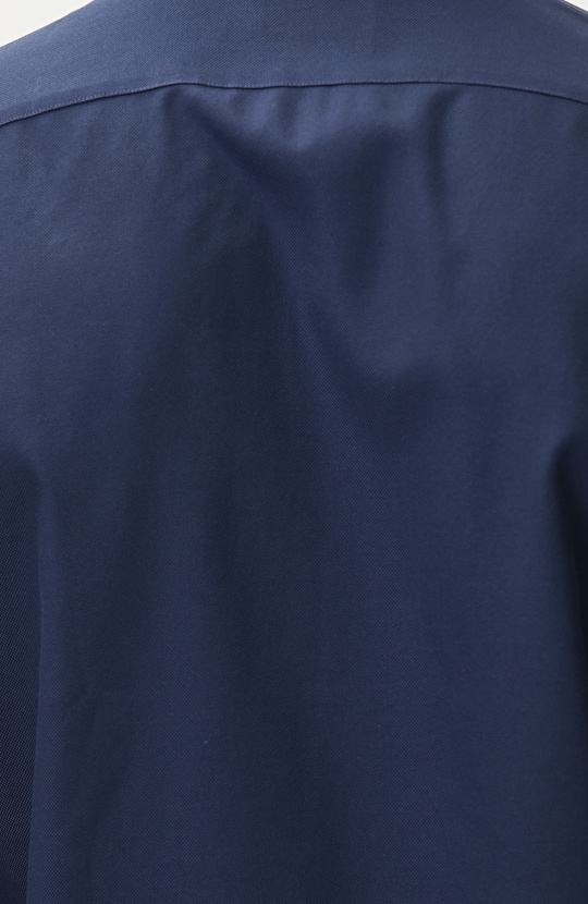 Slim Fit Lacivert Non-iron Oxford Gömlek