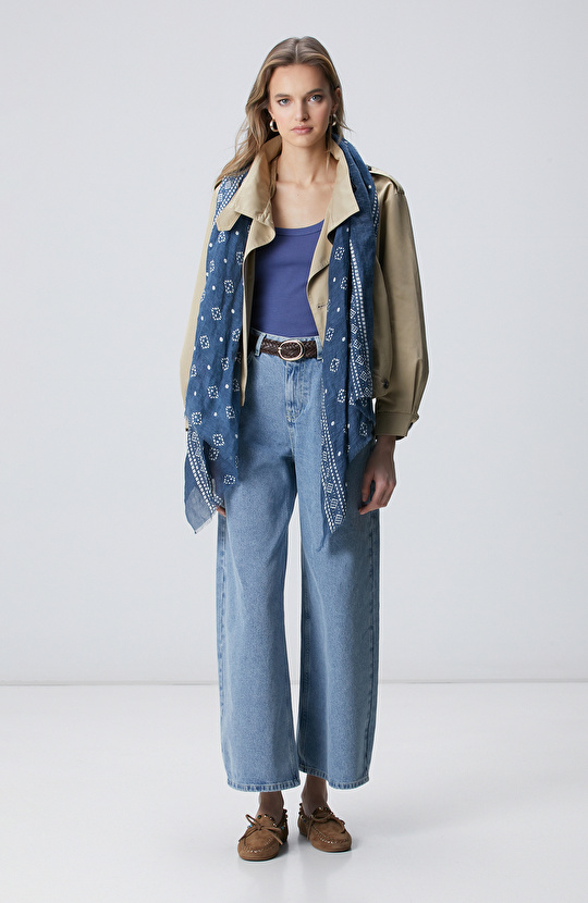 Mavi Basic Örme Atlet