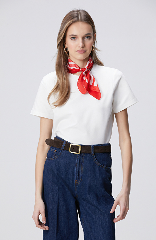 Beyaz Basic T-shirt