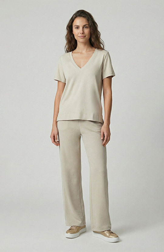 Taş Basic V Yaka Tshirt