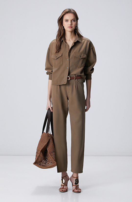 Vizon Tencel Karışımlı Casual Denim Pantolon