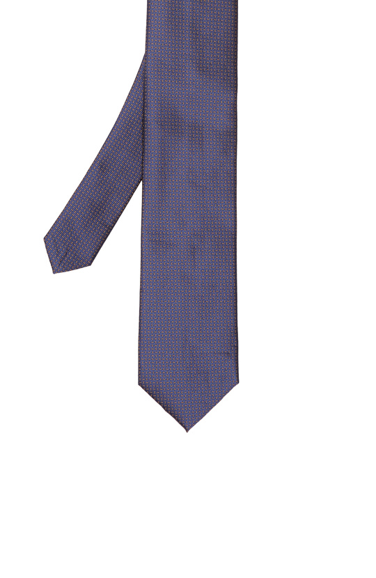 Lacivert Desenli Kravat