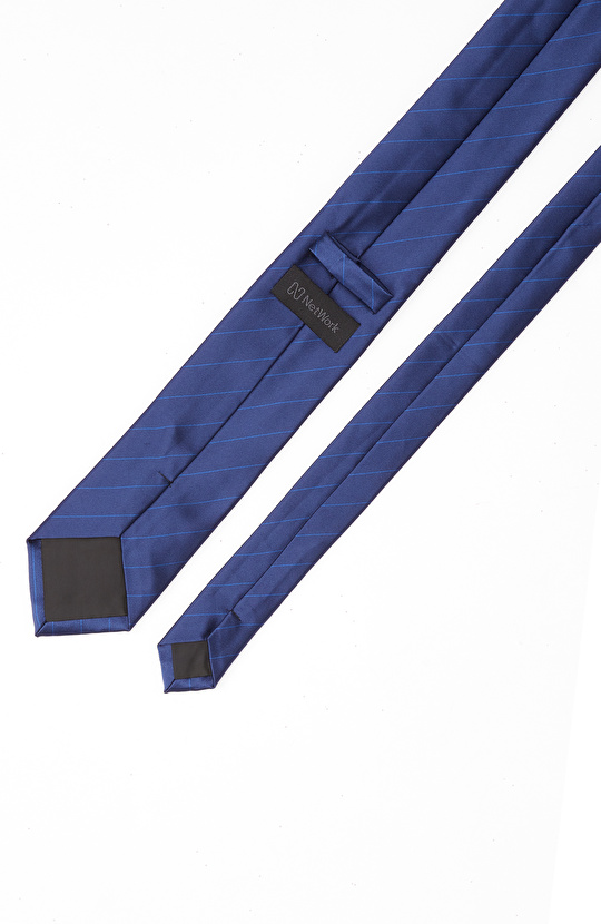 Lacivert Çizgili Kravat
