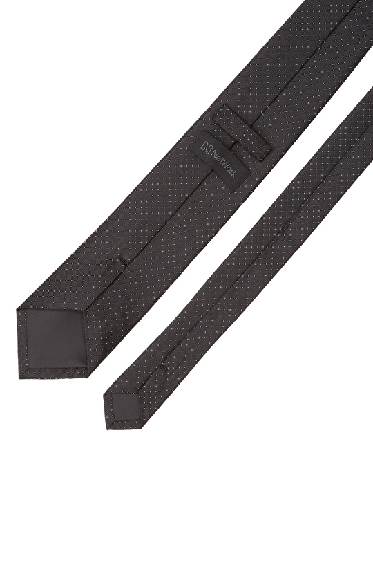 Siyah Desenli İpek Kravat