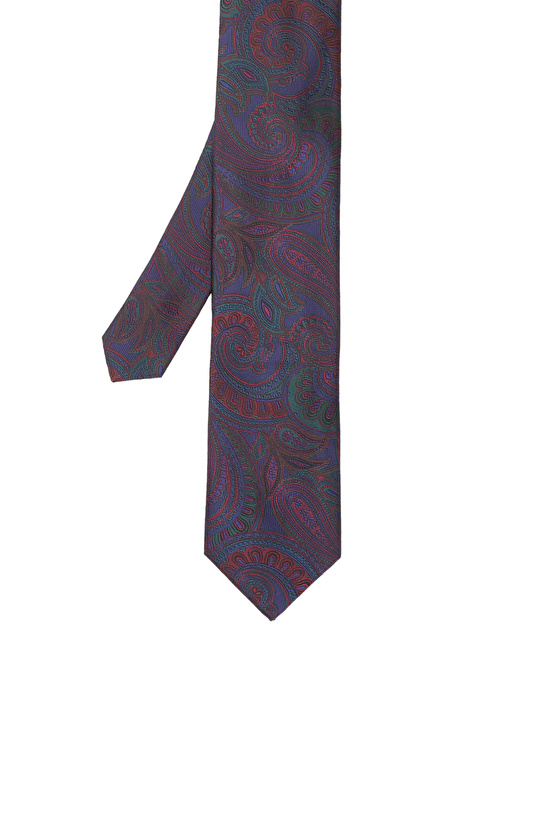Renkli Şal Desenli Kravat