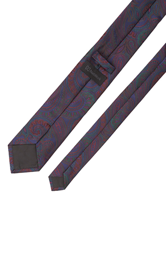 Renkli Şal Desenli Kravat
