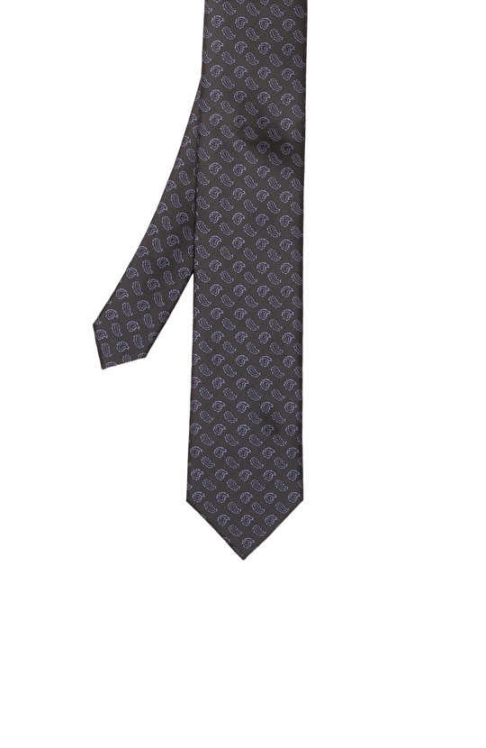 Siyah Şal Desenli Kravat