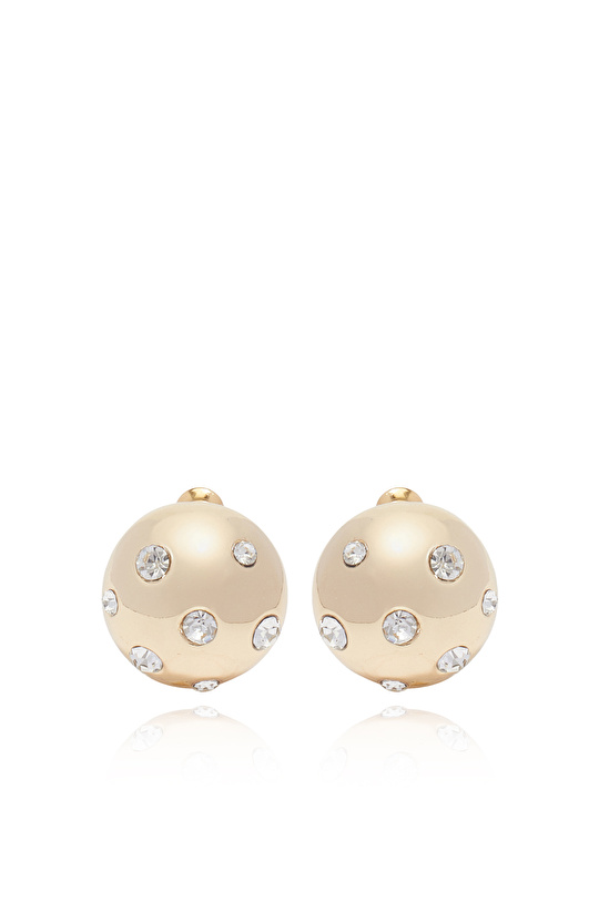 Gold Taşlı Kadın Mix Küpe