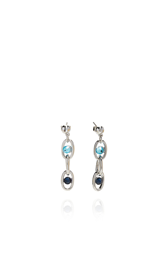 Silver Taşlı Kadın Küpe