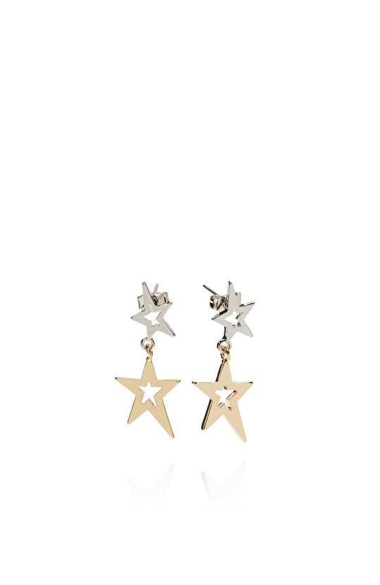 Gold Silver Kadın Küpe