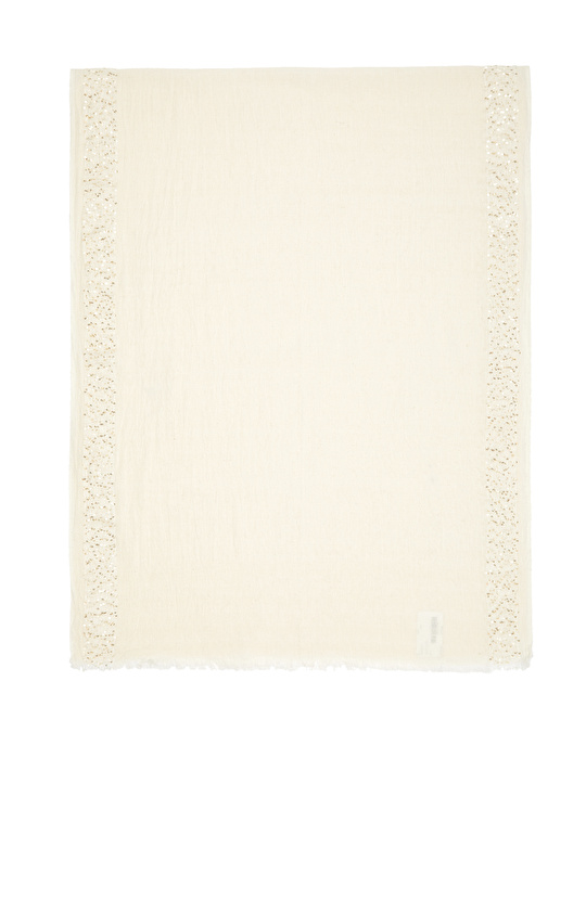 Ecru Women's Lurex Shawl