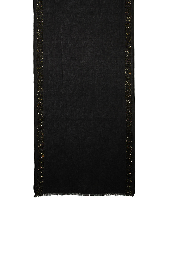 Siyah Kadın Lureksli Şal