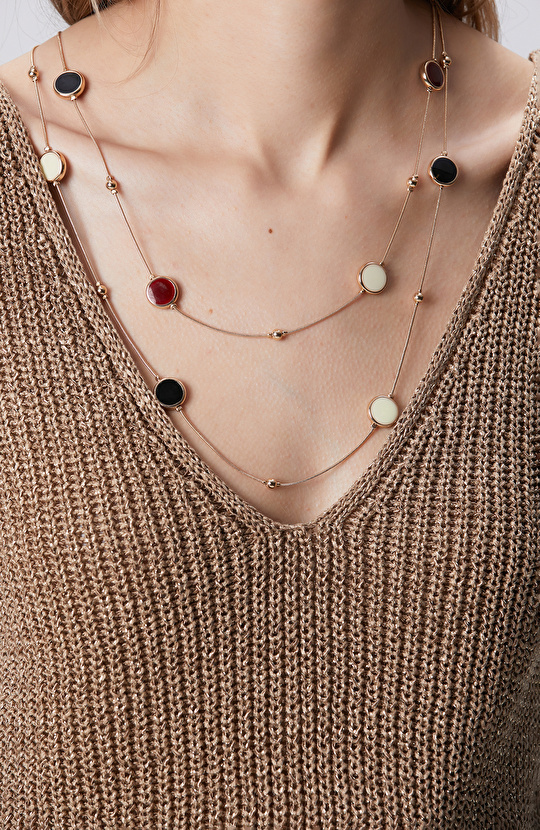 Gold Long Women's Necklace