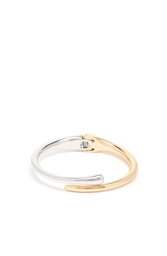 Silver Gold Kadın Metal Bileklik