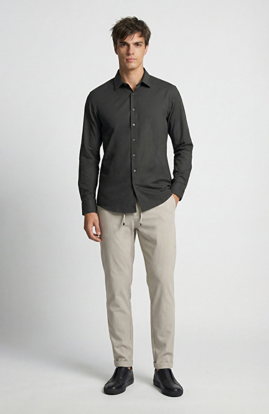 N-Tech Khaki Knitted Shirt