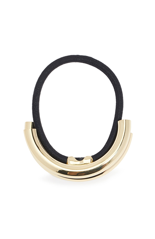 Gold Aksesuarlı Kadın Lastikli Toka