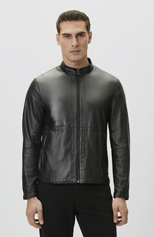 Siyah Çift Taraflı Süet Mont