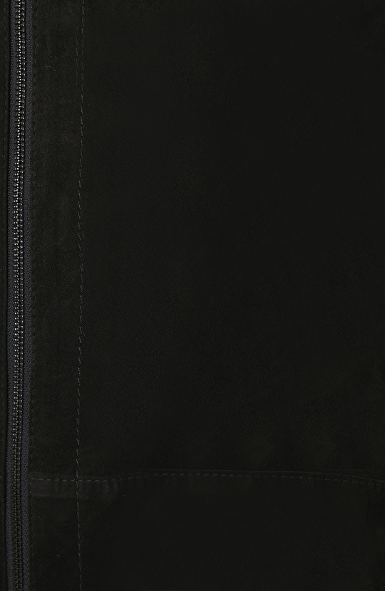 Siyah Çift Taraflı Süet Mont