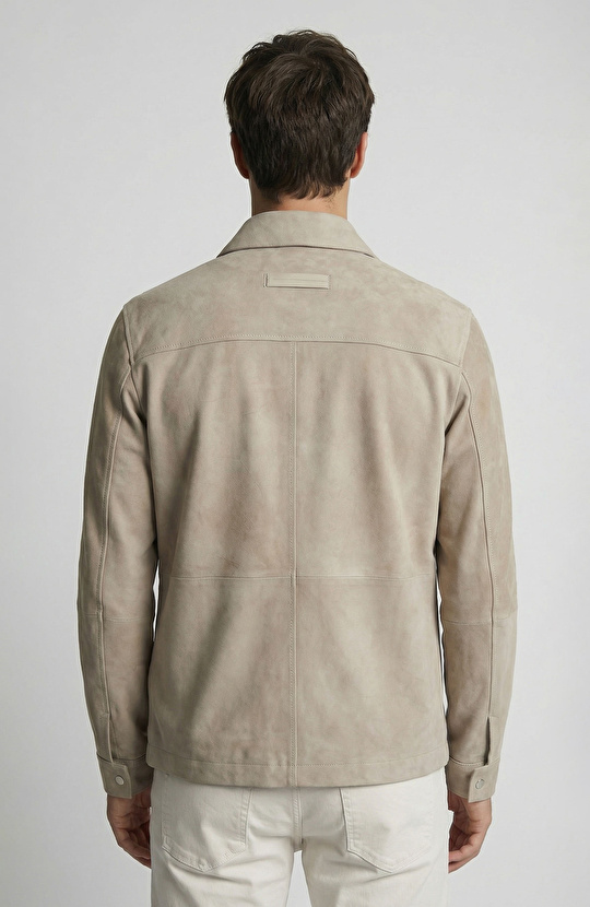 Vizon Süet Deri Mont