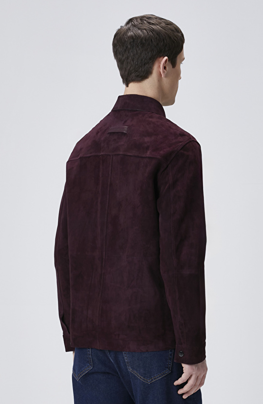 Burgundy Leather Coat