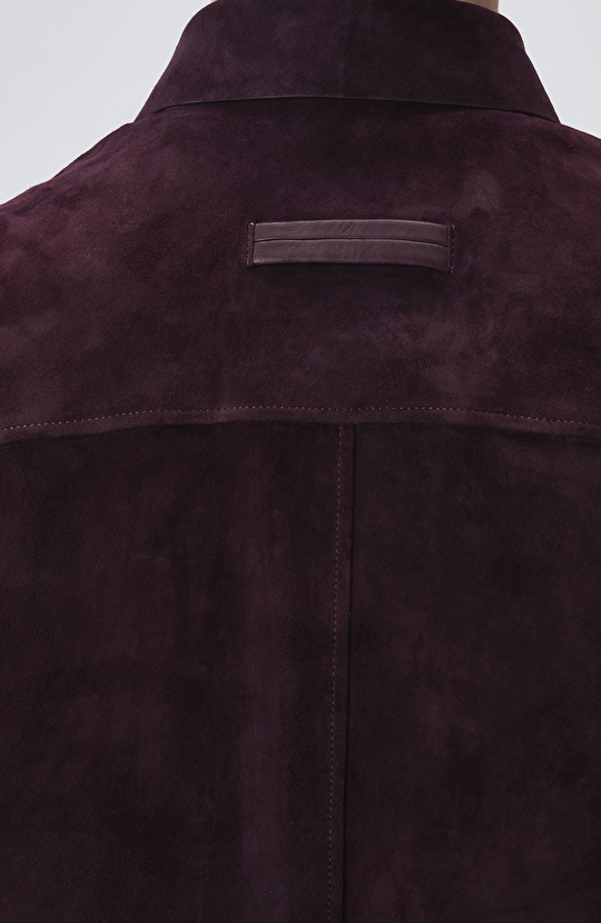 Burgundy Leather Coat