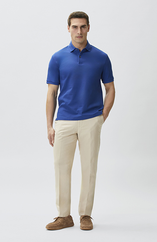 Saks Polo Yaka Pike T-shirt