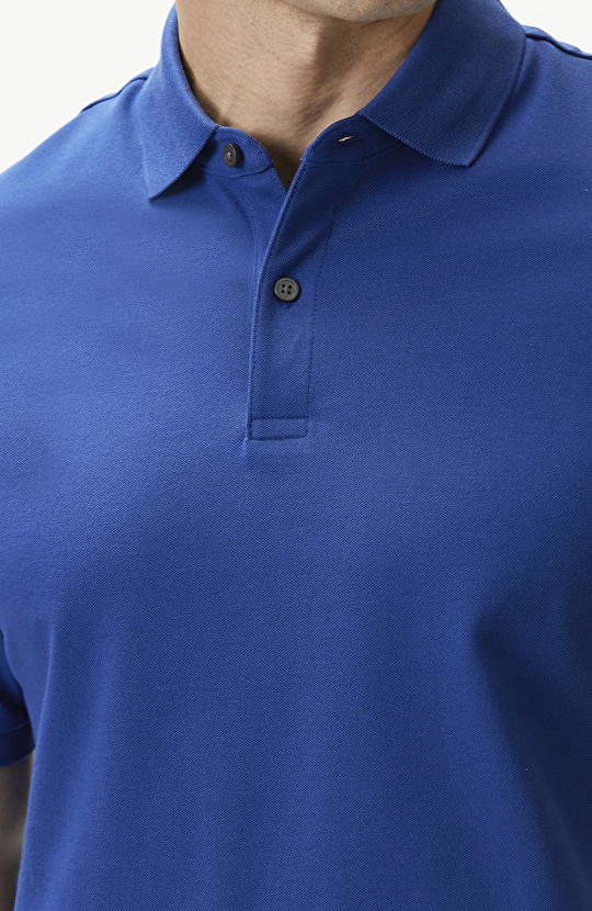 Saks Polo Yaka Pike T-shirt