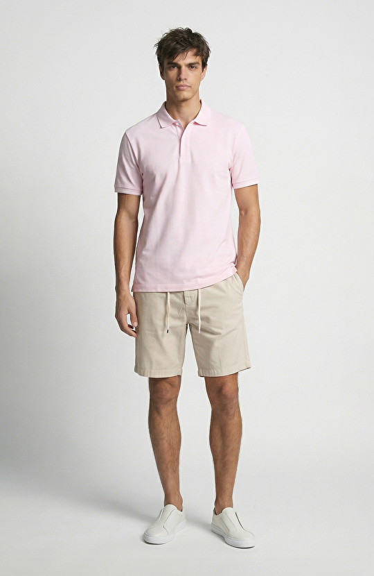 Pembe Polo T-Shirt
