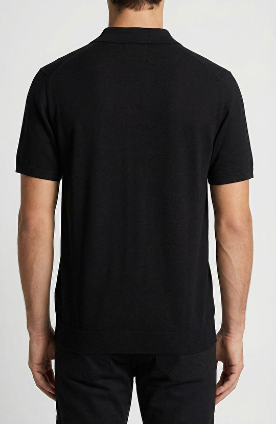 Limited Siyah İpek Karışımlı Triko Kazak