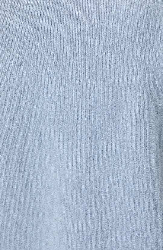 Mavi Keten Karışımlı Triko Kazak