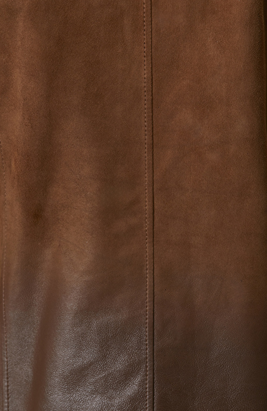 Camel Çift Taraflı Süet Mont