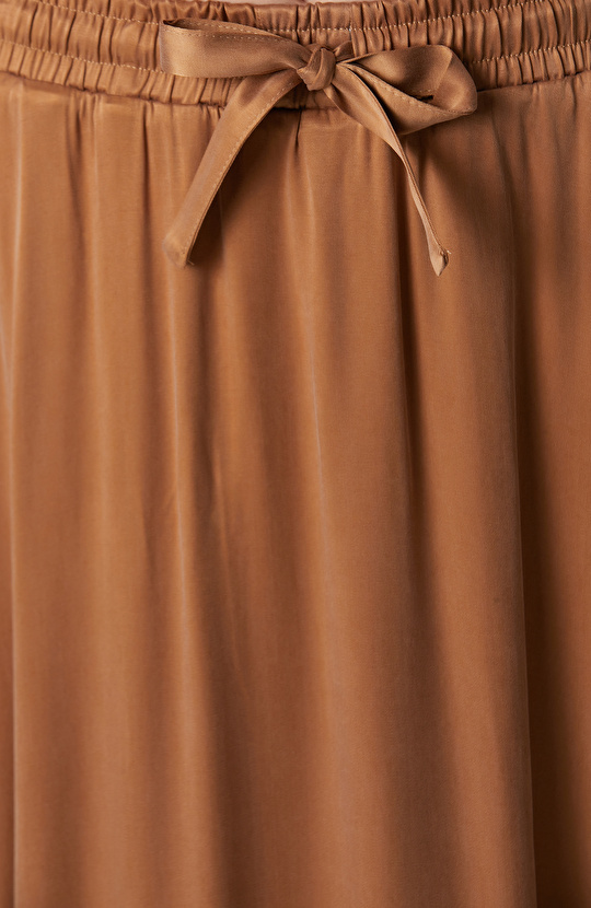 Camel Maksi Cupro Etek