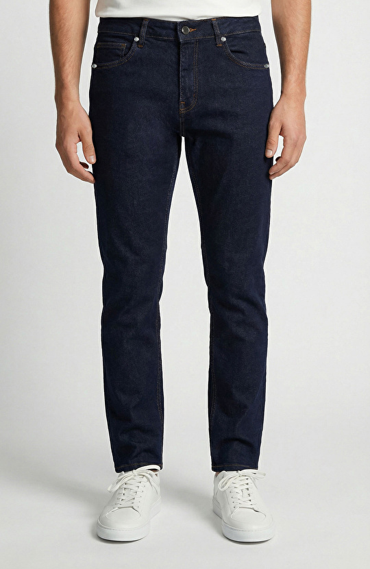 Lacivert 5 Cep Denim Pantolon