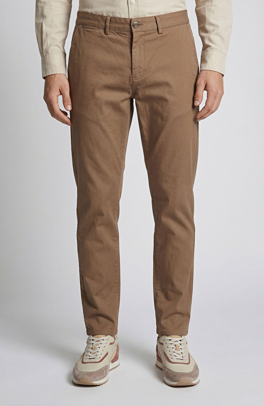 Vizon Slim Fit Diyagonal Chino Pantolon