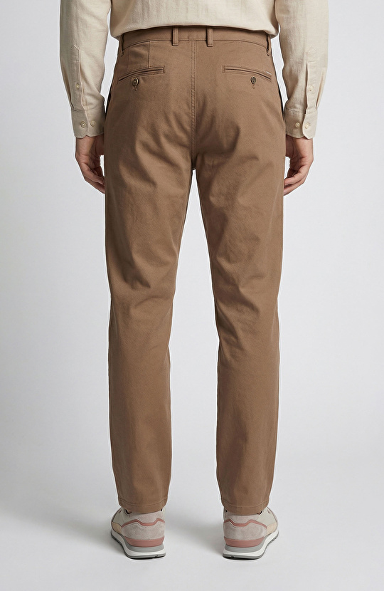 Vizon Slim Fit Diyagonal Chino Pantolon