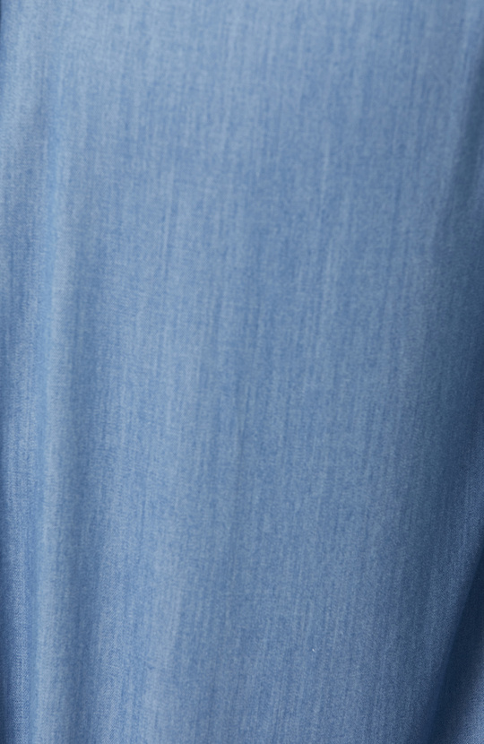 Açık Mavi Lyocelli Denim Look Gömlek